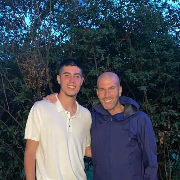 Zinedine Zidane et son fils Elyaz.