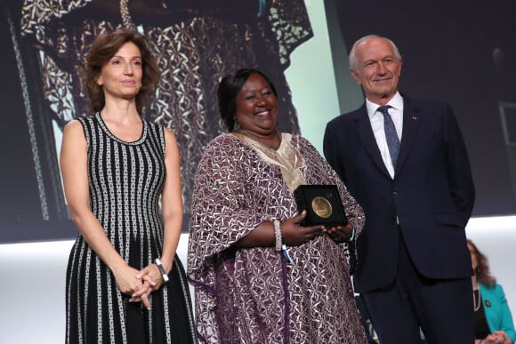 Exclusif - Audrey Azoulay, Professeure Agnès Binagwaho et Jean-Paul Agon - Prix "L'Oreal - UNESCO for Women in Science" à l'UNESCO à Paris, le 23 Juin 2022. @ Bertrand Rindoff/Bestimage