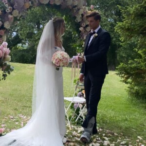 Images du mariage d'Hillary Vanderosieren et Giovanni Bonamy, Instagram.