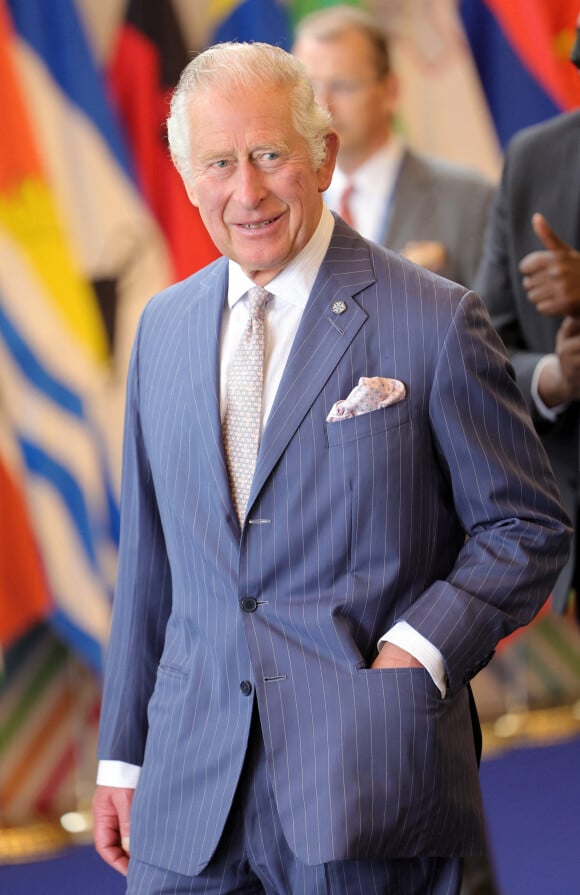 Le prince Charles, prince de Galles, assiste à la réunion des chefs de gouvernement du Commonwealth à Kigali (Rwanda). Le 24 juin 2022. 