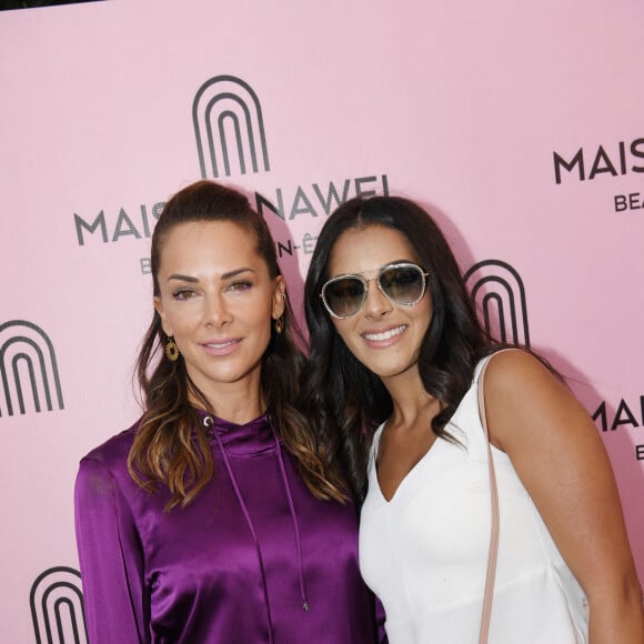 Exclusif - Mélissa Theuriau et sa belle soeur Nawel Debbouze - Inauguration de l'institut de beauté "Maison Nawel" à Marrakech au Maroc le 17 juin 2022. Sur 800 m2 d'espace intérieur et extérieur "Maison Nawel" est le plus grand salon de beauté au Maroc. Un institut dédié à la femme avec une expertise certaine sur l'ensemble des métiers de la beauté onglerie, coiffure, bar à sourcils, SPA et soins du corps et du visage. L'institut dispose également d'un salon privé VIP ainsi qu'un espace pour enfants afin d'occuper vos petits pendant que vous êtes chouchou par nos esthéticiennes beauté. Un concept store a également été pensé pour mettre en avant des pièces uniques de jeunes créateurs de tous bords, de différentes nationalités. © Rachid Bellak/Bestimag