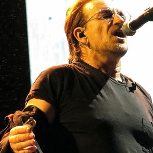 Bono - Le groupe U2 en concert au stade Sydney Cricket Ground (SCG) à Sydney dans le cadre de leur tournée "The Joshua Tree Tour", le 23 novembre 2019. 