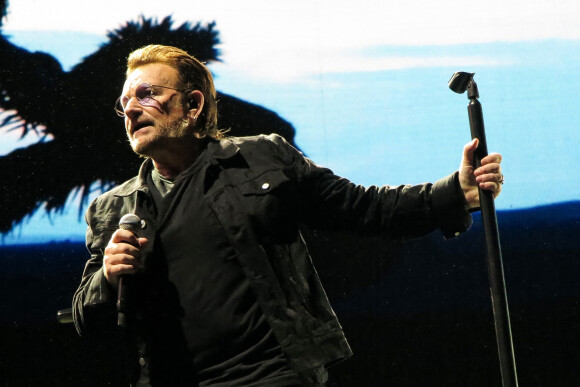 Bono - Le groupe U2 en concert au stade Sydney Cricket Ground (SCG) à Sydney dans le cadre de leur tournée "The Joshua Tree Tour", le 23 novembre 2019. 
