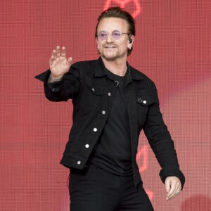 Le chanteur Bono - Célébration du 150ème anniversaire du Canada à Ottawa. Le 1er juillet 2017 