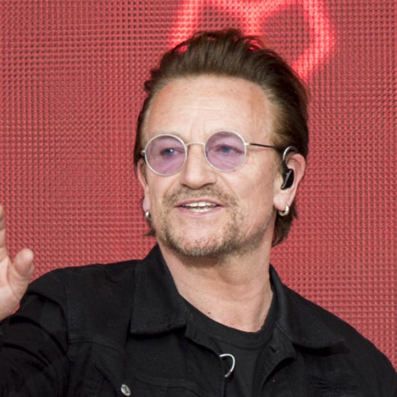 Le chanteur Bono - Célébration du 150ème anniversaire du Canada à Ottawa. Le 1er juillet 2017 