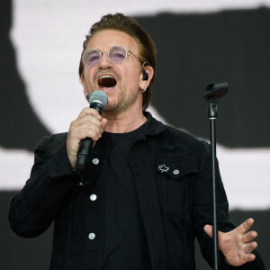 Le chanteur Bono - Célébration du 150ème anniversaire du Canada à Ottawa. Le 1er juillet 2017 