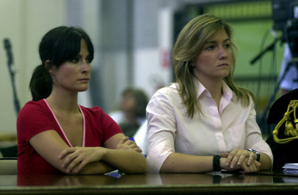 Alessandra et Allegra Gucci à la cour d'appel de Venise. Le 9 juillet 2007. @ IPA/ABACAPRESS.COM