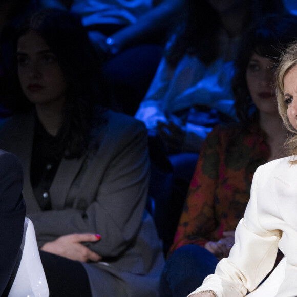 Exclusif - Claire Chazal - Enregistrement de l'émission "Le Grand Echiquier", diffusée le 1er juillet sur France 2. Le 21 mars 2022 © Cyril Moreau / Bestimage