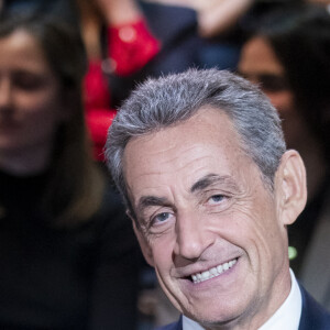 Exclusif - Nicolas Sarkozy - Enregistrement de l'émission "Le Grand Echiquier", diffusée le 1er juillet sur France 2. Le 21 mars 2022 © Cyril Moreau / Bestimage