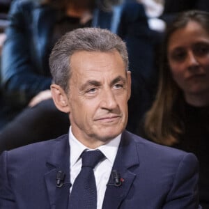 Exclusif -  Nicolas Sarkozy - Enregistrement de l'émission "Le Grand Echiquier", diffusée le 1er juillet sur France 2. Le 21 mars 2022 © Cyril Moreau / Bestimage