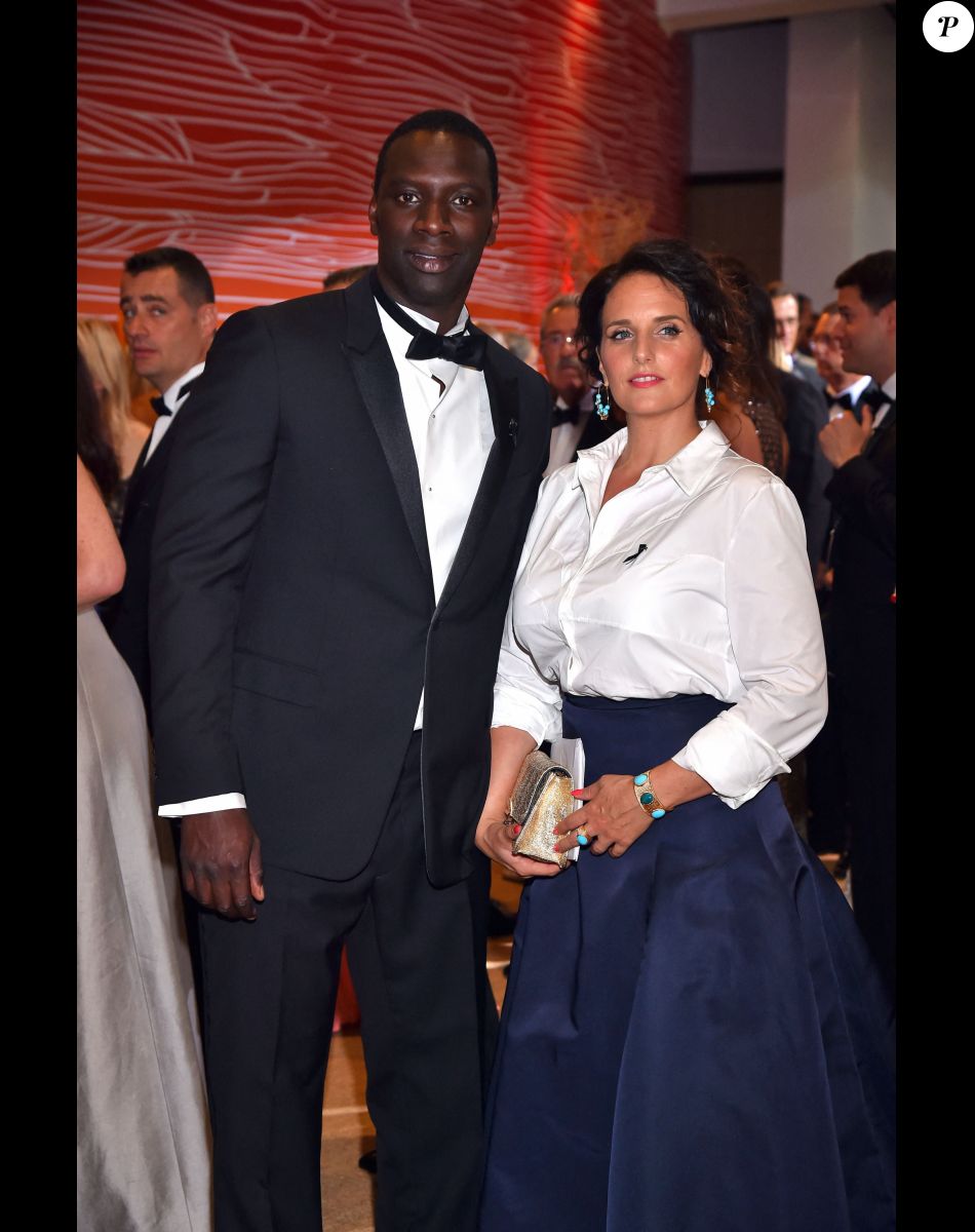 Omar Sy et sa femme Hélène - 68ème gala de la croix rouge Monégasque dans la salle des Etoiles du Sporting Monte-Carlo à Monaco, le 23 juillet 2016. © Bruno Bebert/Bestimage
