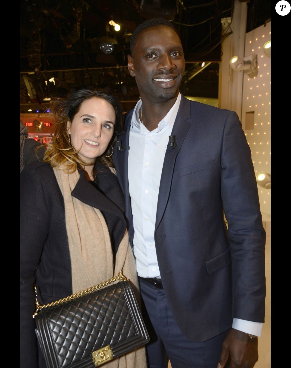 Omar Sy et sa femme Hélène - Enregistrement de l'émission "Vivement Dimanche" à Paris le 20 Janvier 2016 et qui sera diffusée le 24 Janvier 2016. Invité principal Omar Sy. © Coadic Guirec/Bestimage