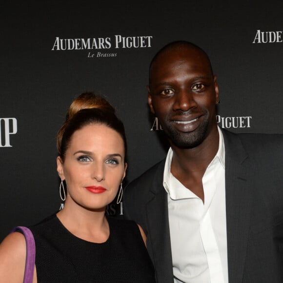 Exclusif - Omar Sy et sa femme Hélène - La maison Audemars Piguet a célébré le lancement de la nouvelle Millenary Femme au Carreau du Temple à Paris le 6 juillet 2015 . Pour la première fois , Audemars Piguet dévoile le coeur de la montre aux prestigieux invités de la soirée. La Millenary est une montre qui rassemble toutes les qualités d'un produit hors norme : Le rigueur des ingénieurs et la sensibilité des designers. Un dîner haut de gamme , à l'image de la soirée a été préparé par le chef Hélène Darroze, suivi d'un concert privé des She Keeps Bees. 