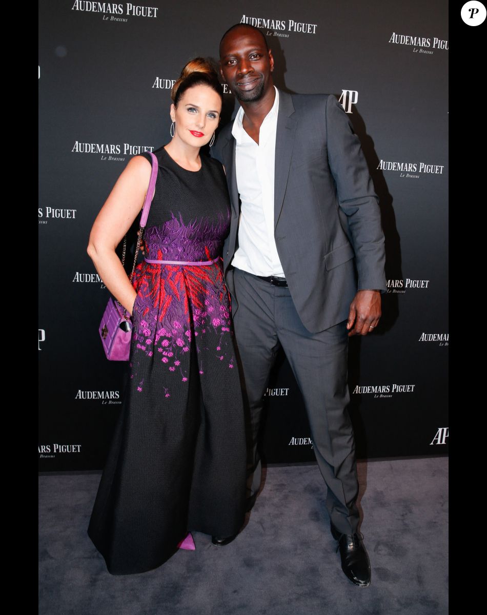 Exclusif - Omar Sy et sa femme Hélène - La maison Audemars Piguet a célébré le lancement de la nouvelle Millenary Femme au Carreau du Temple à Paris le 6 juillet 2015 . Pour la première fois , Audemars Piguet dévoile le coeur de la montre aux prestigieux invités de la soirée. La Millenary est une montre qui rassemble toutes les qualités d'un produit hors norme : Le rigueur des ingénieurs et la sensibilité des designers. Un dîner haut de gamme , à l'image de la soirée a été préparé par le chef Hélène Darroze, suivi d'un concert privé des She Keeps Bees.
