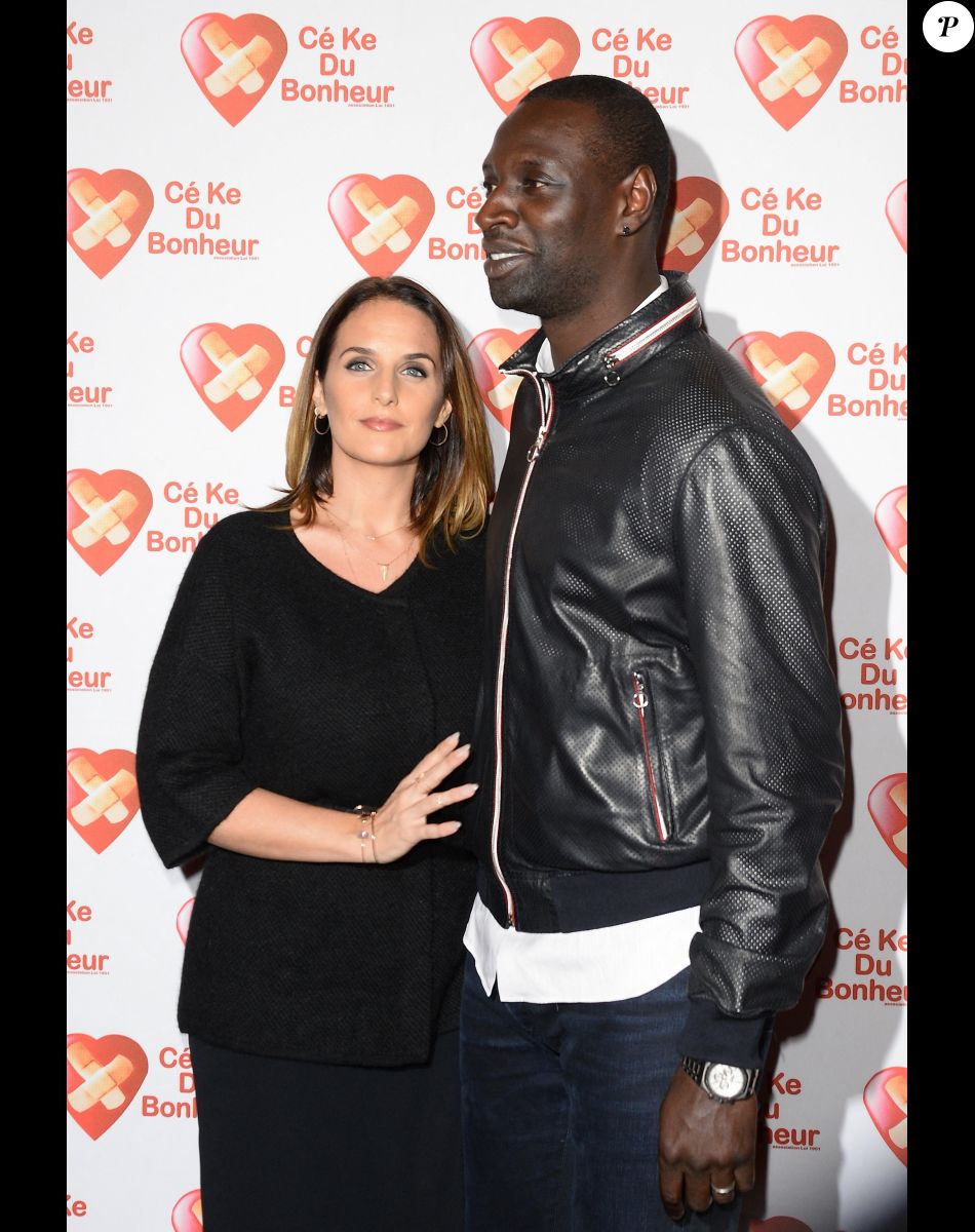 Omar Sy et sa femme Hélène - Avant-Première du film "Samba" au Gaumont Champs-Elysées Marignan à Paris pour l'association "Cé Ke du Bonheur" à Paris le 14 octobre 2014.