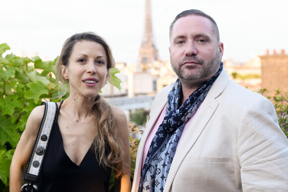 Exclusif - Tristane Banon et Emmanuel Sauvage (Co-fondateur et directeur général EVOK HOTELS) - Remise du prix littéraire Evok 2022 à l'hôtel Brach à Paris le 20 juin 2022