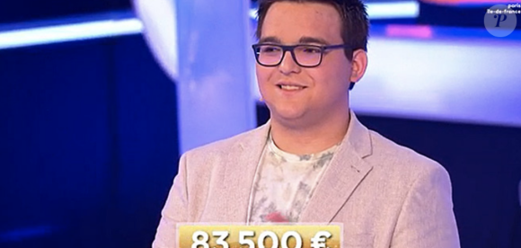 Enzo, candidat phénomène du jeu "Le Grand Slam" sur France 3 avec Cyril Féraud