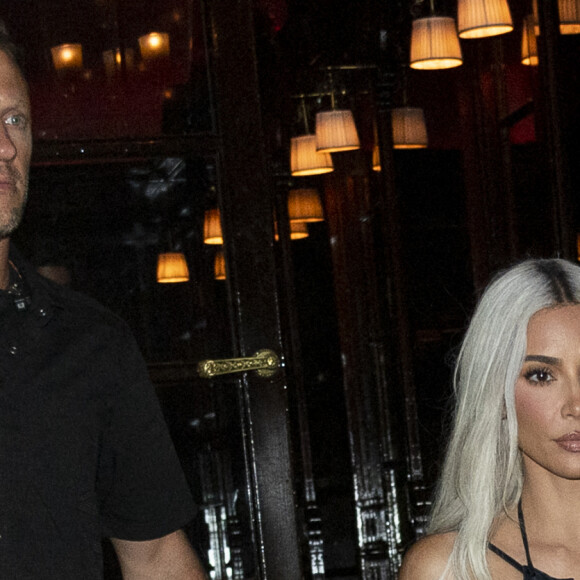 Kim Kardashian et sa fille North West quittent restaurant Ferdi avant de se rendre au Costes à Paris le 5 juillet 2022.