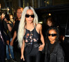 Kim Kardashian et sa fille North West se rendent au restaurant Ferdi à Paris. Pierre perusseau / Tiziano Da Silva / Bestimage 