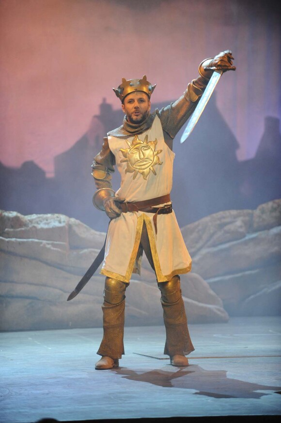 Pierre-François Martin-Laval dans Spamalot, le 3 février 2010 au théâtre Comédia à Paris.