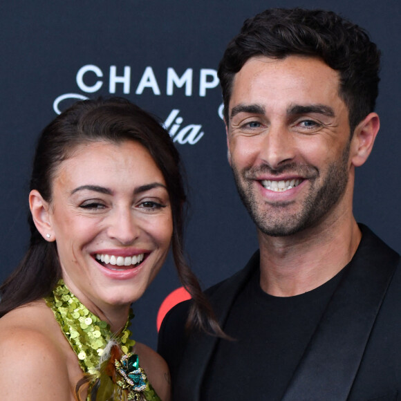 Rachel Legrain-Trapani (Miss France 2007) et son compagnon Valentin Léonard au photocall de la cérémonie d'ouverture de la 61ème édition du Festival de Télévision de Monte-Carlo au Grimaldi Forum, à Monaco, le 17 juin 2022. © Bruno Bebert/Bestimage 