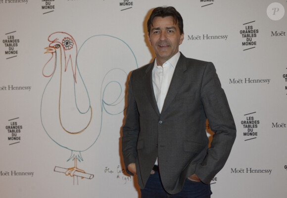 Yannick Alléno - Lancement du nouveau guide 2016 "Les Grandes Tables du Monde" à l'hôtel Four Seasons George V à Paris, le 7 avril 2016. © Coadic Guirec/Bestimage 