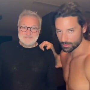 Hugo Manos et Laurent Ruquier dans une vidéo TikTok.