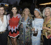 Exclusif - Béatrice Schönberg, Caroline Barclay, Sylvie Siri, Maire de Saint-Tropez, Krystina Martin Steen (LVMH), Jacqueline Veyssière lors de l'anniversaire de Jacqueline Veyssière au VIP Room à Saint-Tropez le 11 juillet 2022. © Cyril Moreau / Bestimage