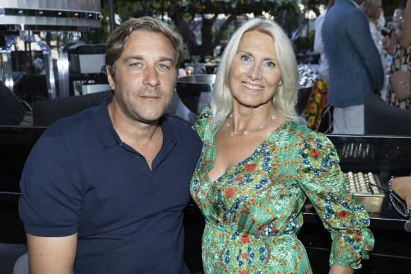 Exclusif - Marie Sara et son compagnon Florian lors de l'anniversaire de Jacqueline Veyssière au VIP Room à Saint-Tropez le 11 juillet 2022. © Cyril Moreau / Bestimage