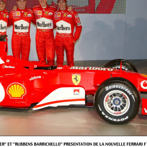 Felipe Massa, Luca Badoer, Michael Schumacher et Rubbens Barrichello.