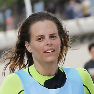 Exclusif - Laure Manaudou organise et lance la 1er édition de sa course, la "Swimrun" à Arcachon, France, le 23 juin 2019. © Patrick Bernard/Bestimage 