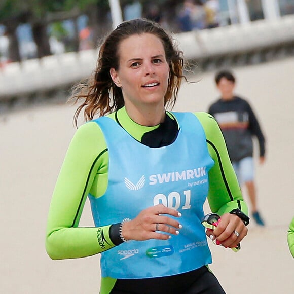 Exclusif - Laure Manaudou organise et lance la 1er édition de sa course, la "Swimrun" à Arcachon, France, le 23 juin 2019. © Patrick Bernard/Bestimage 