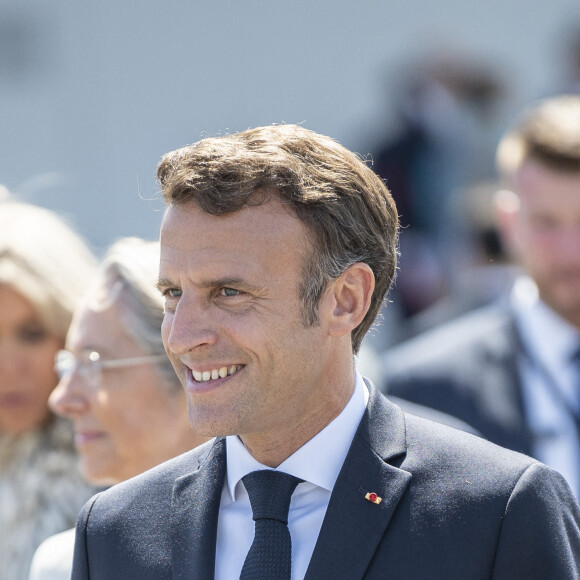 Le président Emmanuel Macron lors du défilé militaire du 14 Juillet à Paris. © Eliot Blondet / Pool / Bestimage 