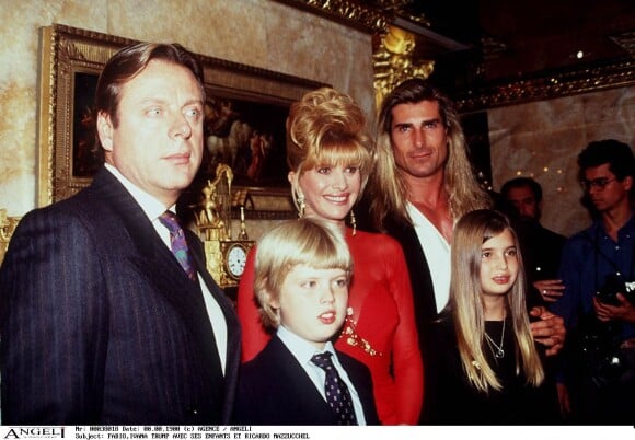Ivana Trump avec ses enfants et Fabio à New York