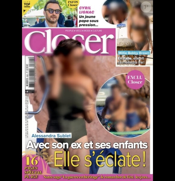 Couverture du magazine "Closer" ce vendredi 15 juillet 2022