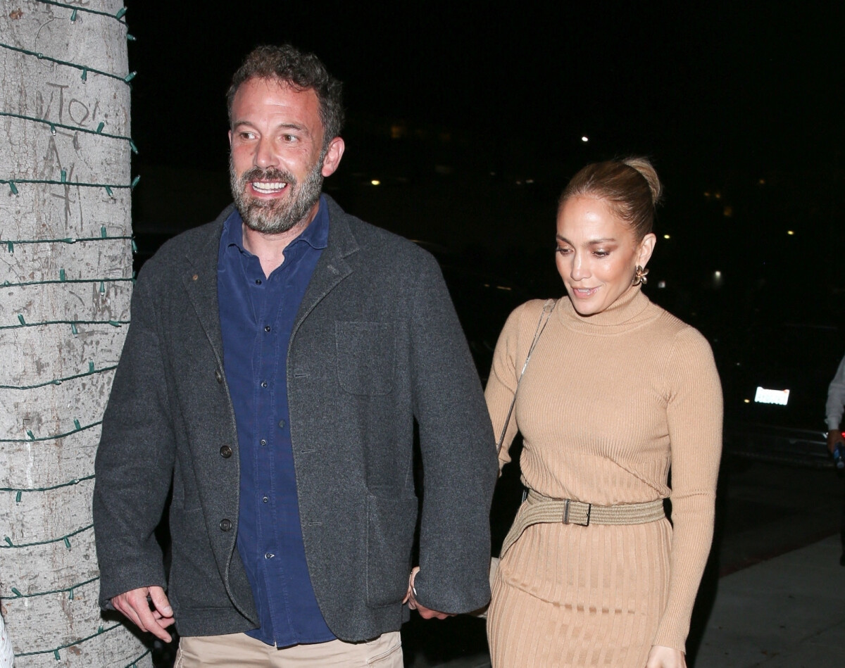 Photo Exclusif Jennifer Lopez et son fiancé Ben Affleck ont dîné au restaurant Nerano à