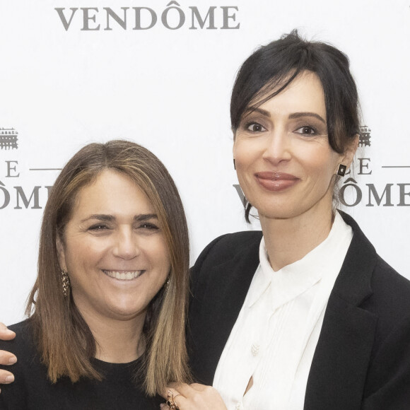 Exclusif - Valérie Bénaïm, Géraldine Maillet - Présentation à l'Hotel Ritz, de la collection de Joaillerie de la marque Place Vendôme, dessinée par G.Maillet à Paris le 9 mars 2022. © Jack