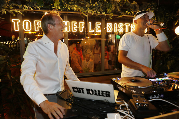 Exclusif - Stéphane Rotenberg,DJ Cut Killer - Ouverture du premier restaurant "Top Chef" Le Bistrot à Suresnes le 7 juillet 2022. © Marc Ausset-Lacroix/Bestimage