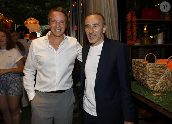 Exclusif - Stéphane Rotenberg, Elie Semoun - Ouverture du premier restaurant "Top Chef" Le Bistrot à Suresnes le 7 juillet 2022. © Marc Ausset-Lacroix/Bestimage