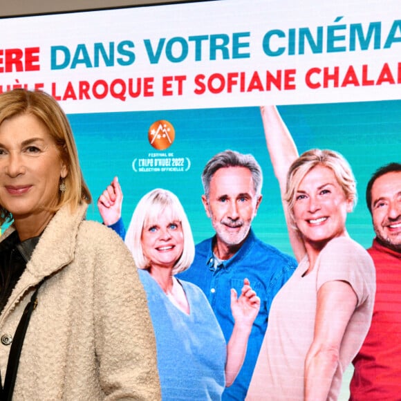 Exclusif - Michèle Laroque, la comédienne réalisatrice, était à Nice pour l'avant-première de son nouveau film "Alors on Danse", au cinéma Pathé Gare du Sud, le 19 février 2022. Ce 3ème film que Michèle Laroque a réalisé sortira dans les salles le 16 mars 2022. © Bruno Bebert / Bestimage 