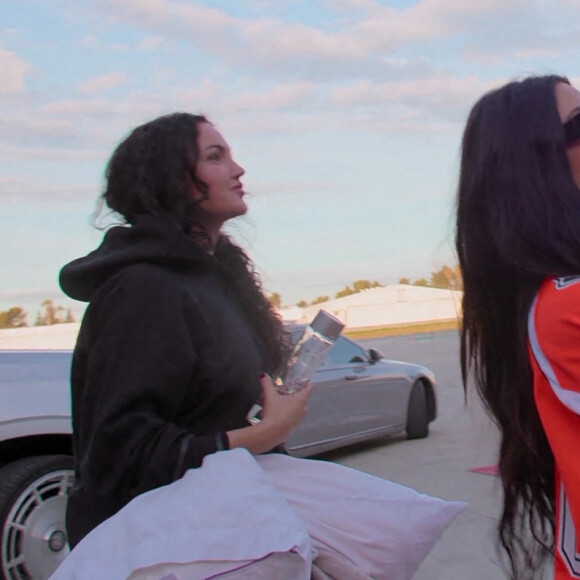 Kim Kardashian propose une petite visite guidée de son jet privé pour ses followers. Los Angeles, le 19 juillet 2022. 