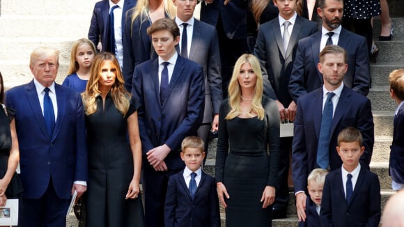 Obsèques d'Ivana Trump : ses trois enfants face au cercueil, soudés dans la douleur