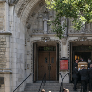 Illustration cercueil - Obsèques de Ivana Trump en l'église St Vincent Ferrer à New York. Le 20 juillet 2022 © Sonia Moskowitz Gordon / Zuma Press / Bestimage