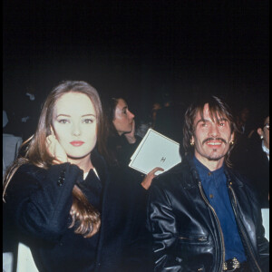 Florent Pagny et Vanessa Paradis pour le défilé Chanel Printemps-Eté 1992