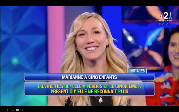 Natasha dans l'émission "N'oubliez pas les paroles".