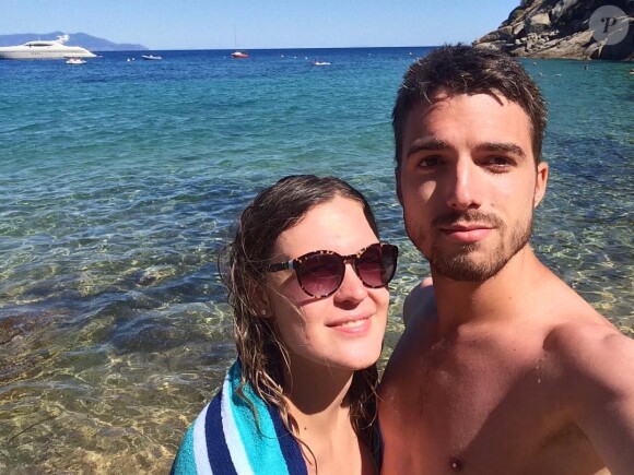 Elena Salvagiani et son amoureux Leo Moreno, le fils de l'actrice Élise Larnicol.