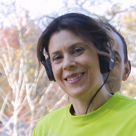 Marion Bartoli pendant le marathon de New York dans Central park à New York City, New York, Etats-Unis, le 6 novembre 2016. © Agence/Bestimage 