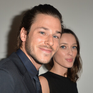 Gaspard Ulliel et sa compagne Gaëlle Pietri - La 20ème cérémonie des Prix Lumières à l'espace Pierre Cardin à Paris, le 2 février 2015. 