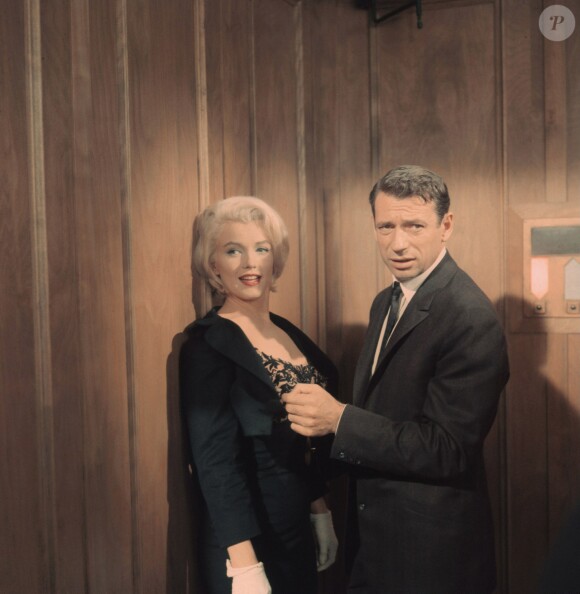 Marilyn Monroe et Yves Montand pour la promotion du Milliardaire
