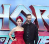 Natalie Portman, Benjamin Millepied lors de la première du film "Thor: Love and Thunder" à Londres le 5 juillet 2022. 